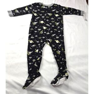Carter's Baby 1-pc Microfleece Footed Pajamas Rockets Outerspace 24 Months NWT